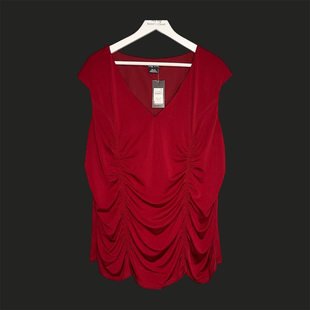 City Chic Size XXL (24) Top…msrp 75.00
