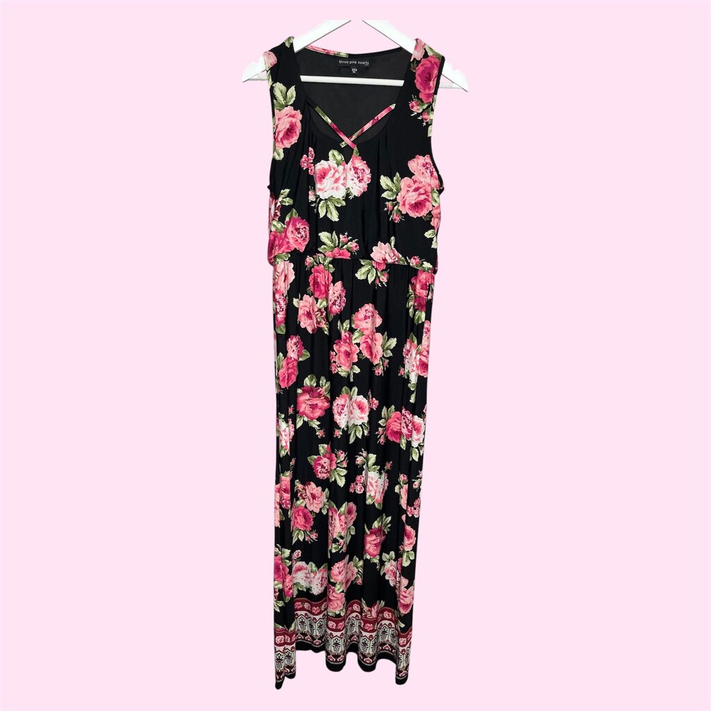Three Pink Hearts XL Dress