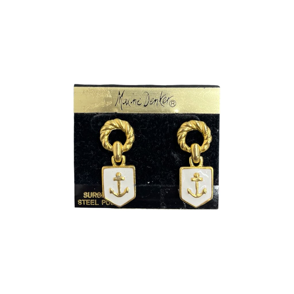 VTG Maxine Denker Anchor Earrings