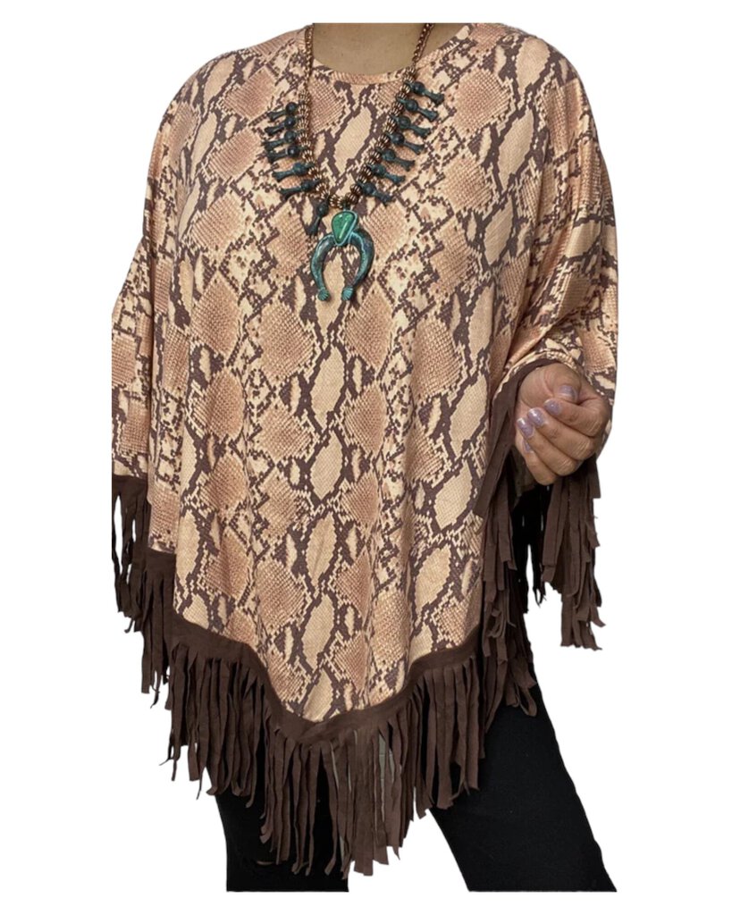 Southern Stitch Size 2X/3X Fringe Poncho