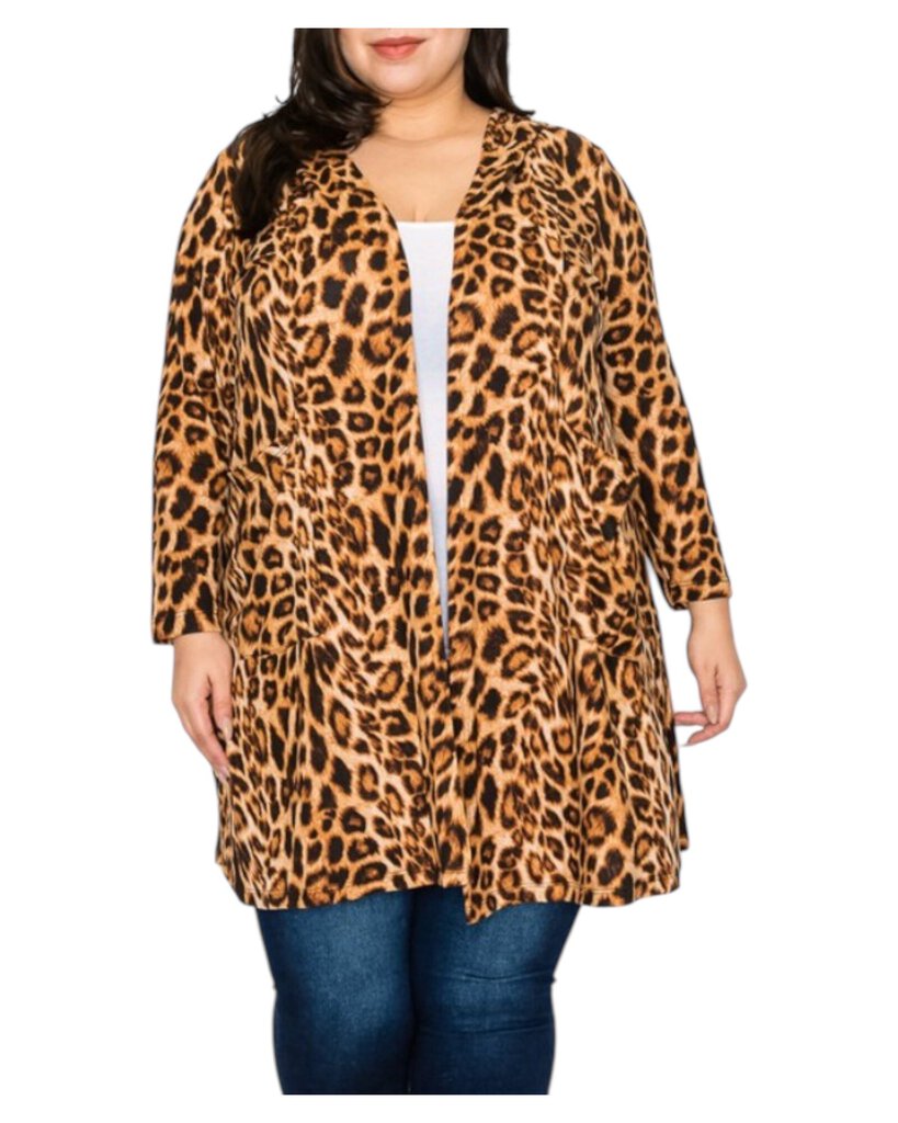 Voll Leopard 6X Hoodie Shrug