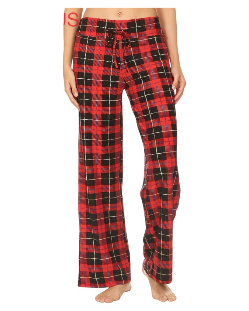 Red Plaid 2X Lounge Pants