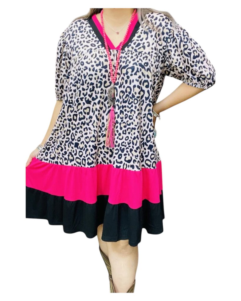 Southern Stitch 3X Leopard Dress