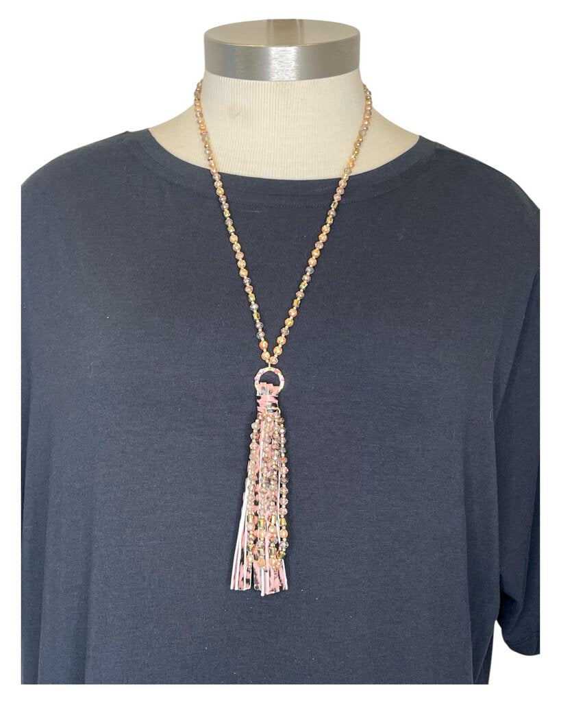 Leopard Tassel Necklace