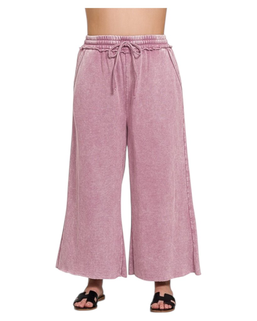 Zenana 2X Acid Wash Pants