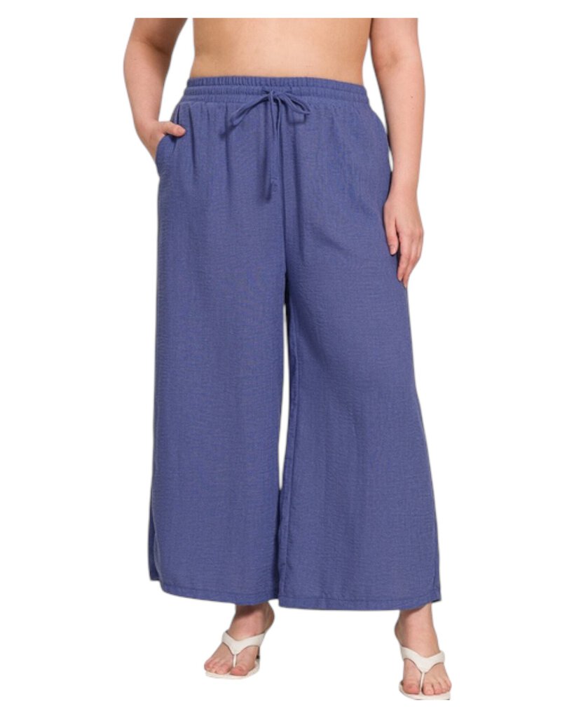 Zenana 1X Cropped Pants