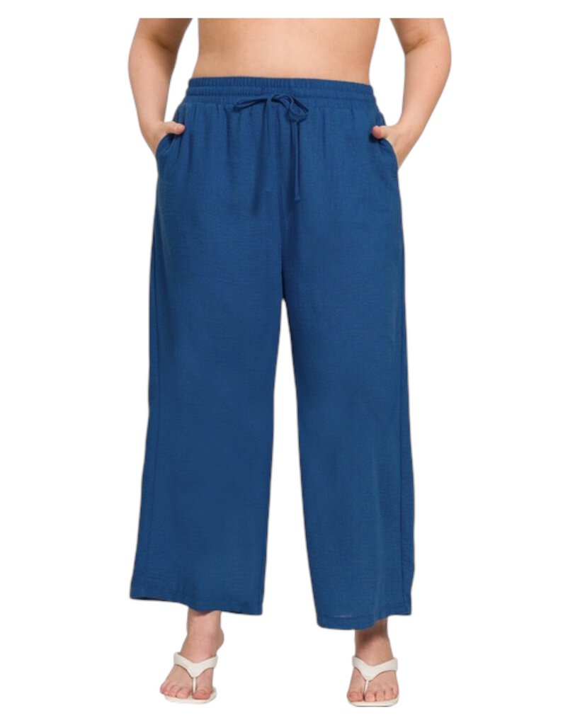 Zenana 2X Cropped Pants