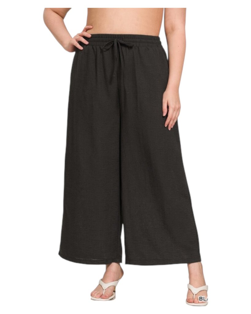 Zenana 1X Cropped Pants