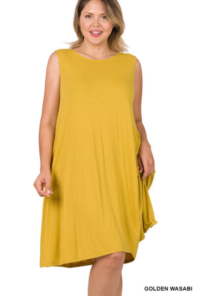 Zenana 1X Pocket Dress