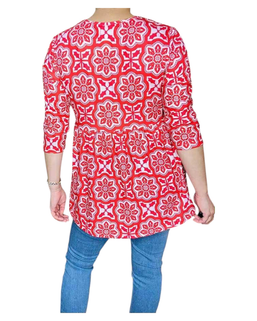 Floral Swing Flare 2X (20/22) Top