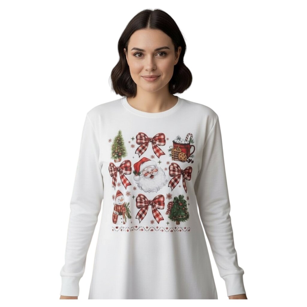Santa & Bows 3X (24/26) Top