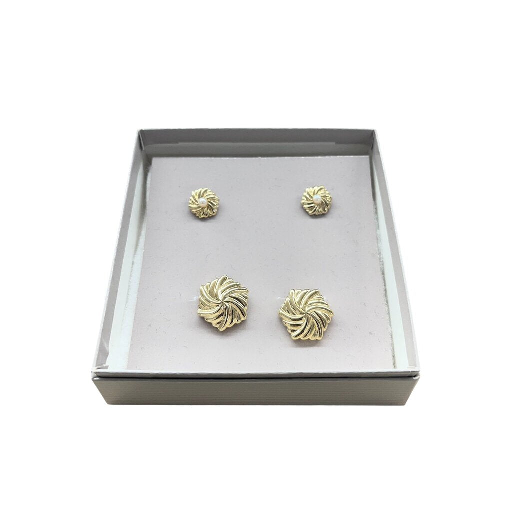 Avon Pinwheel Earrings and cuffs