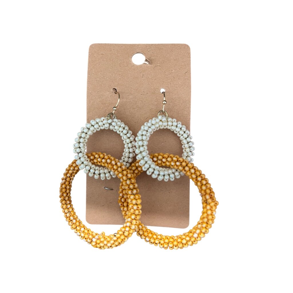 Round Sea Bead Earrings