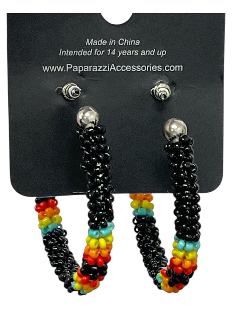 Beaded Hoops