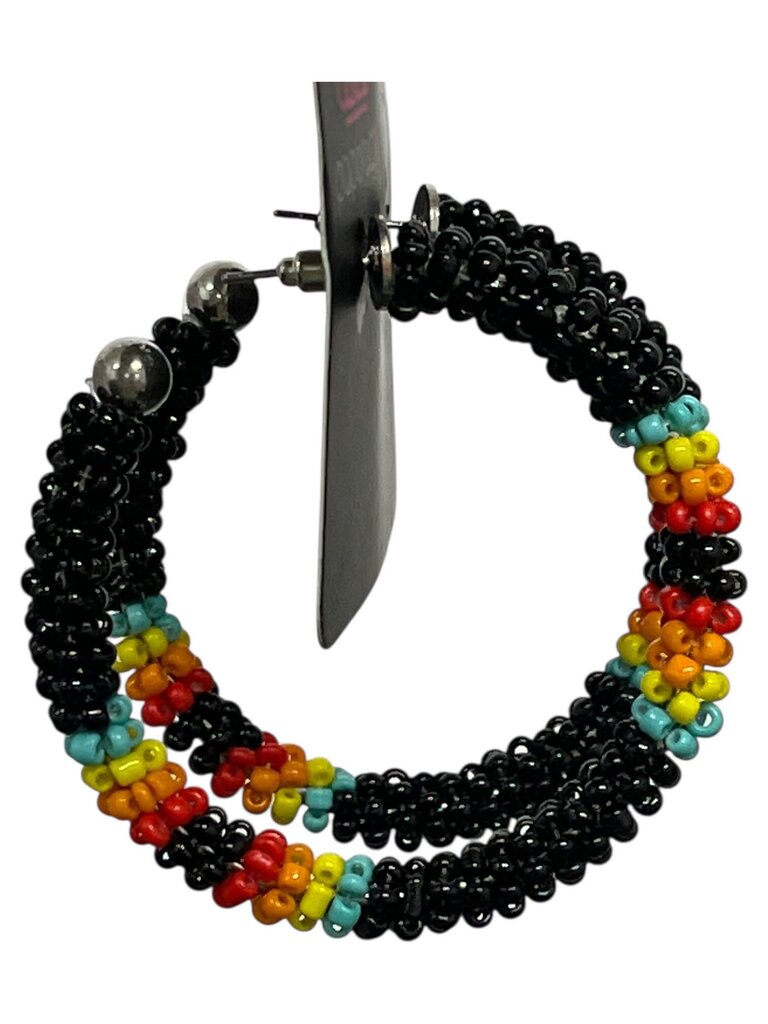 Beaded Hoops
