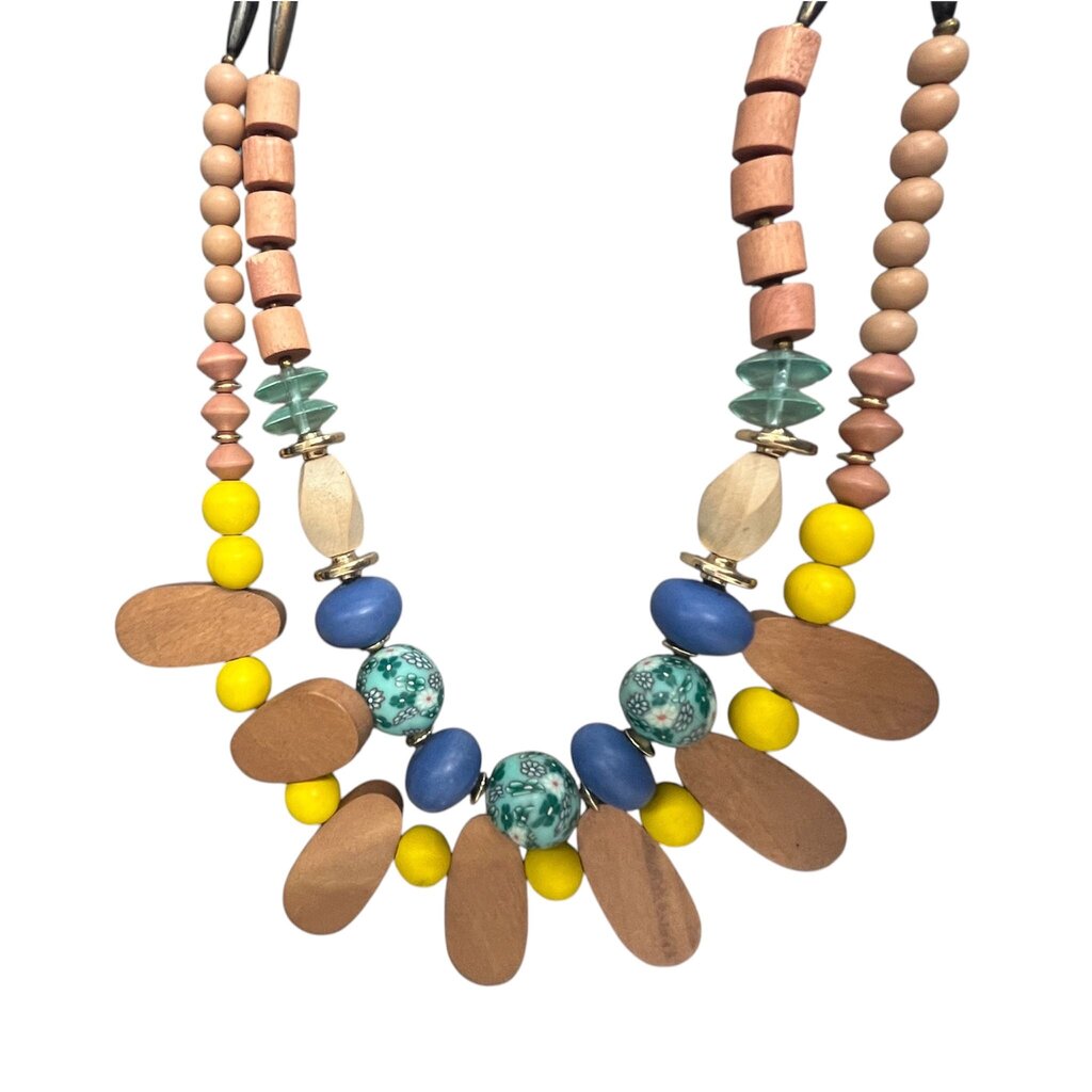 Wooden Statement Necklace