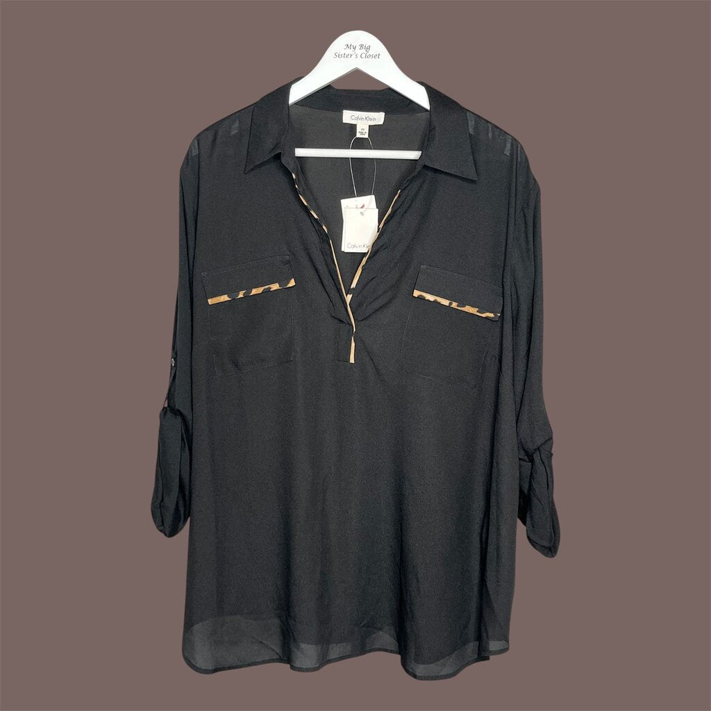 Calvin Klein 2X Top…MSRP $60
