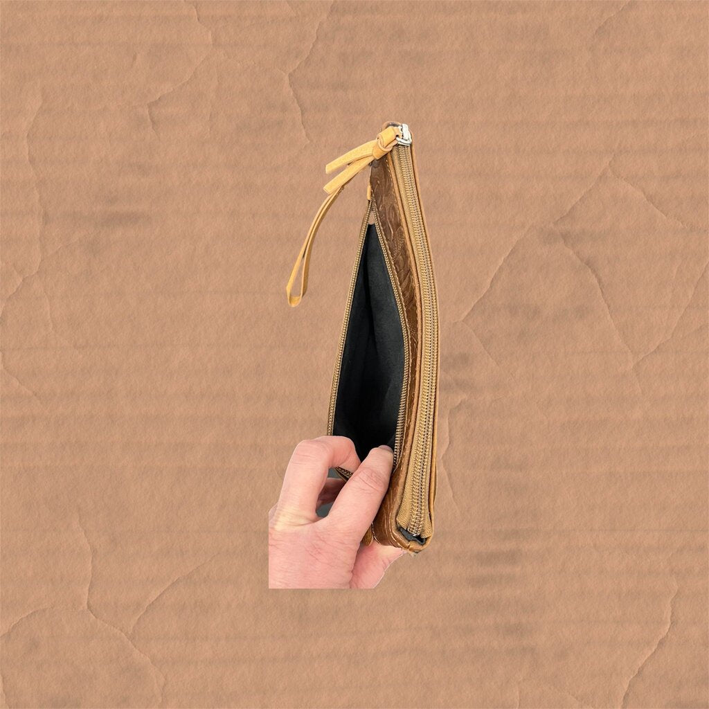 Margot Tooled Wristlet