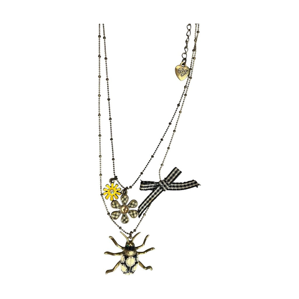 Betsey Johnson Beetle Necklace