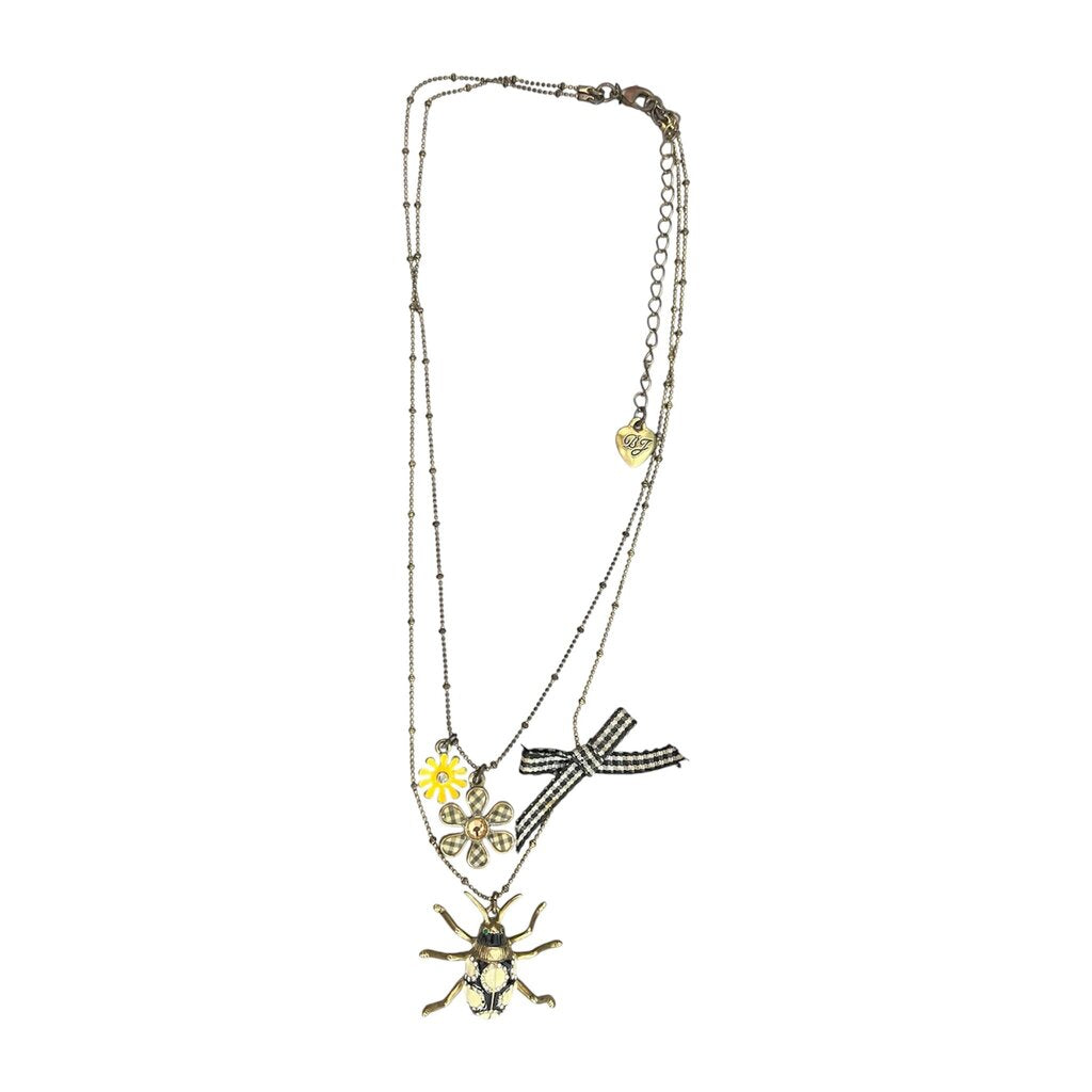 Betsey Johnson Beetle Necklace