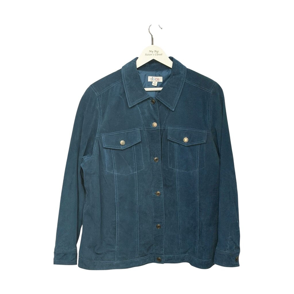 D & Co 1X (18/20W) Leather Suede Jacket